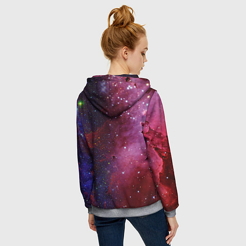 Женская толстовка на молнии Doctor Who / 3D-Меланж – фото 4