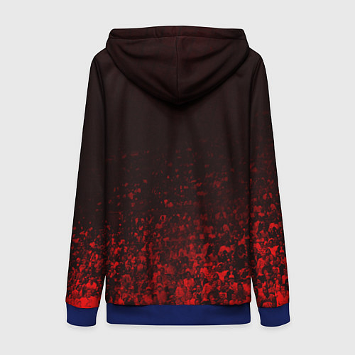 Женская толстовка на молнии CHICAGO BULLS / 3D-Синий – фото 2