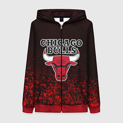 Женская толстовка на молнии CHICAGO BULLS