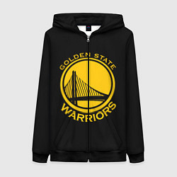 Толстовка на молнии женская GOLDEN STATE WARRIORS, цвет: 3D-черный