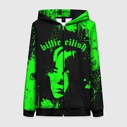 Женская толстовка на молнии Billie eilish