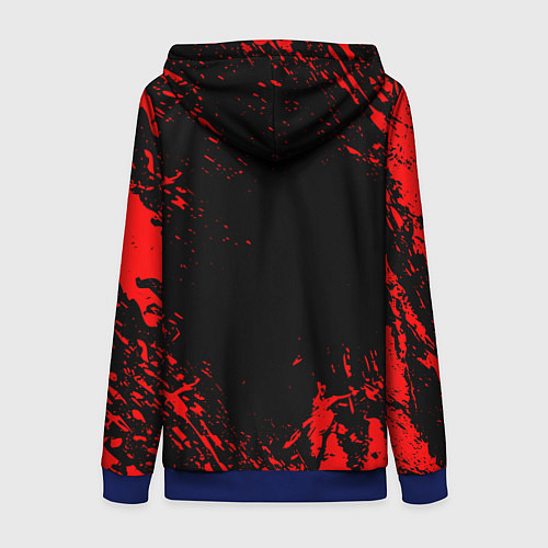 Женская толстовка на молнии АлисА / 3D-Синий – фото 2