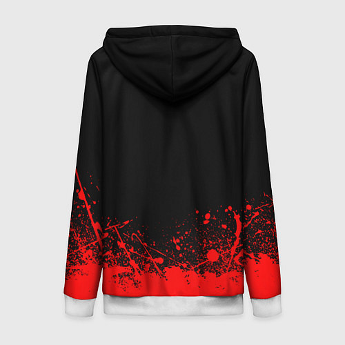 Женская толстовка на молнии АлисА / 3D-Белый – фото 2