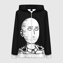 Толстовка на молнии женская ONE-PUNCH MAN, цвет: 3D-белый