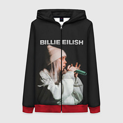 Толстовка на молнии женская BILLIE EILISH, цвет: 3D-красный