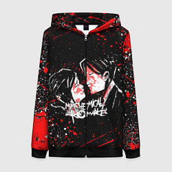 Толстовка на молнии женская My Chemical Romance, цвет: 3D-черный