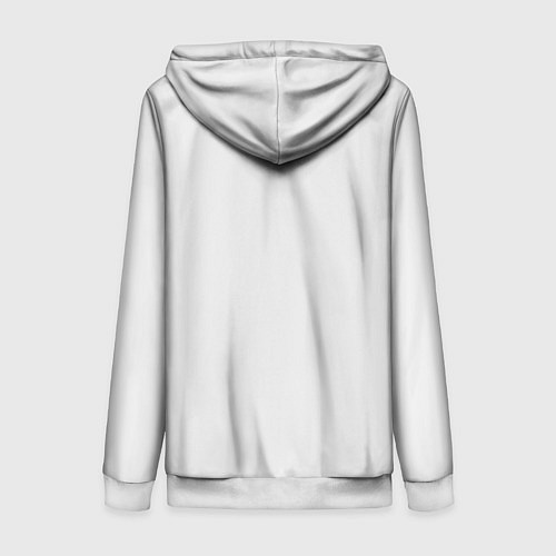 Женская толстовка на молнии Искусство / 3D-Белый – фото 2