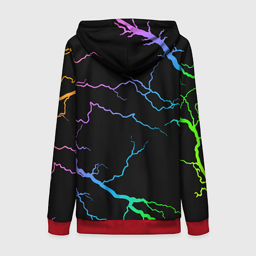 Женская толстовка на молнии BILLIE EILISH / 3D-Красный – фото 2