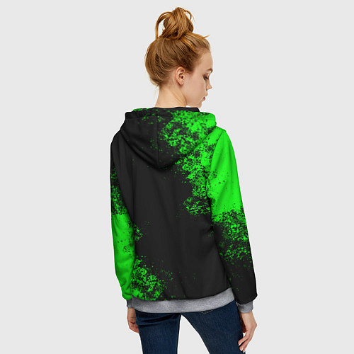Женская толстовка на молнии Terraria / 3D-Меланж – фото 4