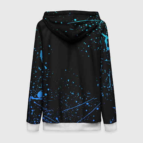 Женская толстовка на молнии UNDERTALE / 3D-Белый – фото 2