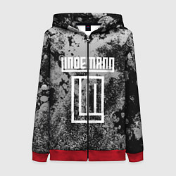 Толстовка на молнии женская LINDEMANN, цвет: 3D-красный