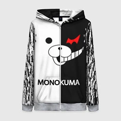 Женская толстовка на молнии MONOKUMA