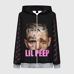 Женская толстовка на молнии Lil Peep