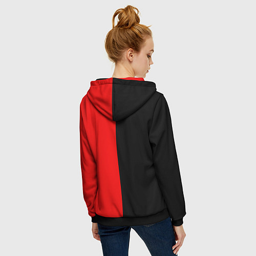 Женская толстовка на молнии ЕГОР КРИД / 3D-Черный – фото 4