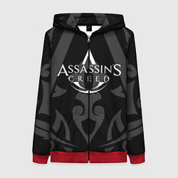 Толстовка на молнии женская Assassin’s Creed, цвет: 3D-красный