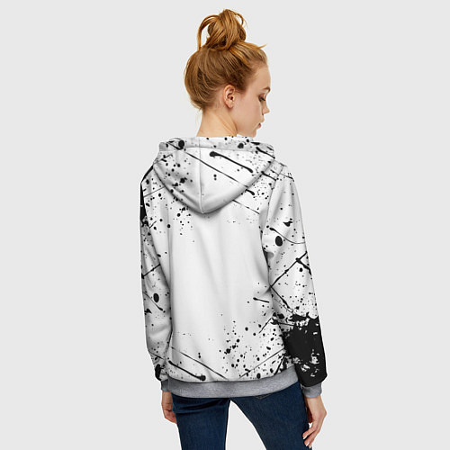Женская толстовка на молнии ASSASSINS CREED / 3D-Меланж – фото 4