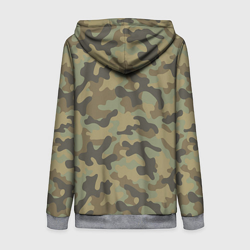 Женская толстовка на молнии Hape / 3D-Меланж – фото 2