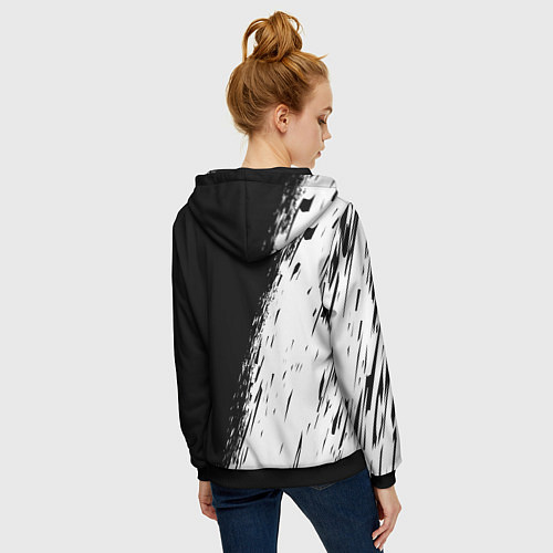 Женская толстовка на молнии AUDI / 3D-Черный – фото 4