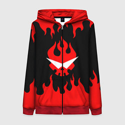 Толстовка на молнии женская GURREN LAGANN, цвет: 3D-красный