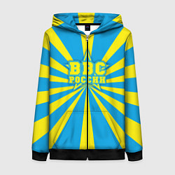 Толстовка на молнии женская ВВС России, цвет: 3D-черный