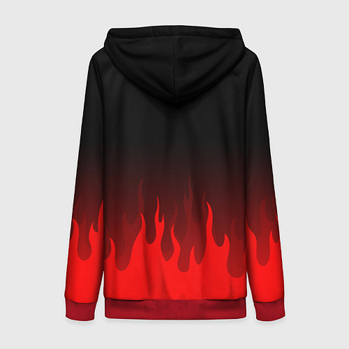 Женская толстовка на молнии GURREN LAGANN / 3D-Красный – фото 2