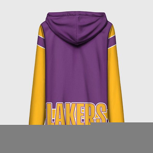 Женская толстовка на молнии Los Angeles Lakers / 3D-Красный – фото 2