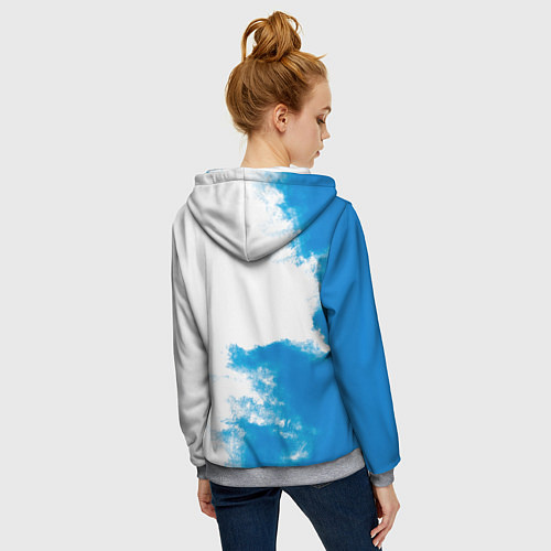 Женская толстовка на молнии ВДВ / 3D-Меланж – фото 4