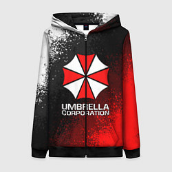 Толстовка на молнии женская UMBRELLA CORP, цвет: 3D-черный