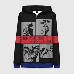 Толстовка на молнии женская Cowboy Bebop anime, цвет: 3D-синий
