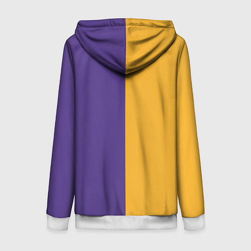 Женская толстовка на молнии LA LAKERS / 3D-Белый – фото 2