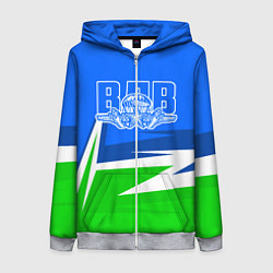 Толстовка на молнии женская ВДВ, цвет: 3D-меланж