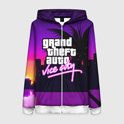 Женская толстовка на молнии GTA:VICE CITY