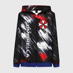 Толстовка на молнии женская UMBRELLA CORPORATION, цвет: 3D-синий