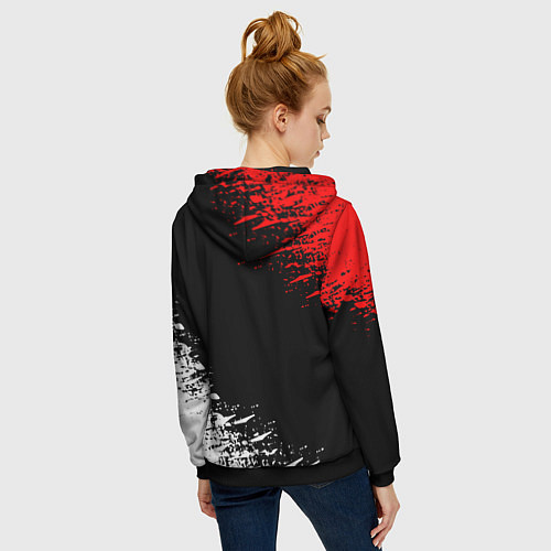 Женская толстовка на молнии UMBRELLA CORPORATION / 3D-Черный – фото 4