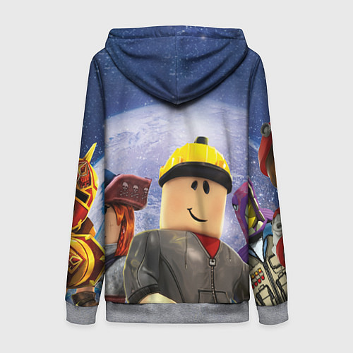 Женская толстовка на молнии ROBLOX / 3D-Меланж – фото 2