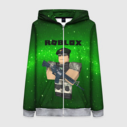 Толстовка на молнии женская Roblox, цвет: 3D-меланж