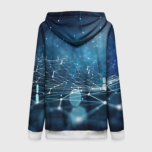 Женская толстовка на молнии Моя геройская академия / 3D-Белый – фото 2