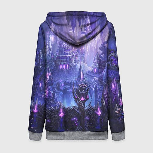 Женская толстовка на молнии HEROES / 3D-Меланж – фото 2