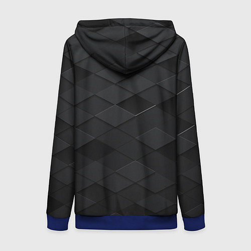 Женская толстовка на молнии PORSCHE / 3D-Синий – фото 2