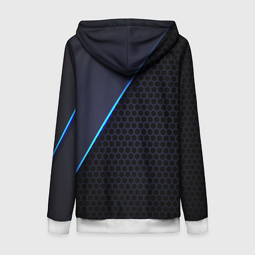 Женская толстовка на молнии PORSCHE / 3D-Белый – фото 2