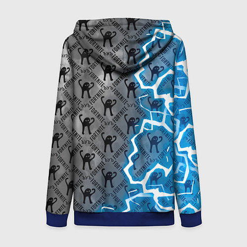 Женская толстовка на молнии ЪУЪ FORTNITE / 3D-Синий – фото 2
