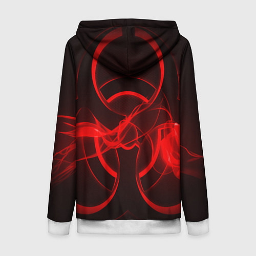 Женская толстовка на молнии Umbrella Corp / 3D-Белый – фото 2