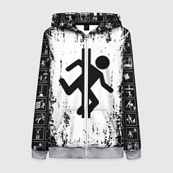 Толстовка на молнии женская PORTAL, цвет: 3D-меланж