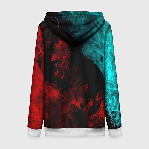 Женская толстовка на молнии DEVIL MAY CRY / 3D-Белый – фото 2