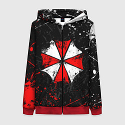 Женская толстовка на молнии RESIDENT EVIL UMBRELLA