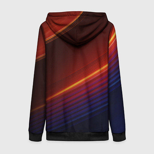 Женская толстовка на молнии BMW / 3D-Черный – фото 2