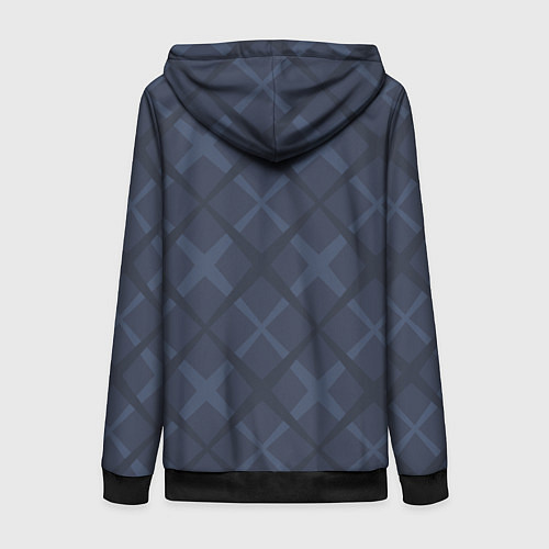 Женская толстовка на молнии Геометрический узор / 3D-Черный – фото 2