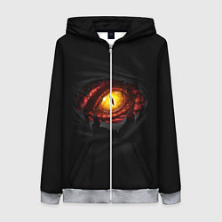 Толстовка на молнии женская Дракон, цвет: 3D-меланж