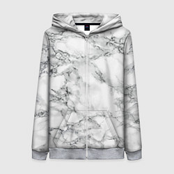 Женская толстовка на молнии Мрамор