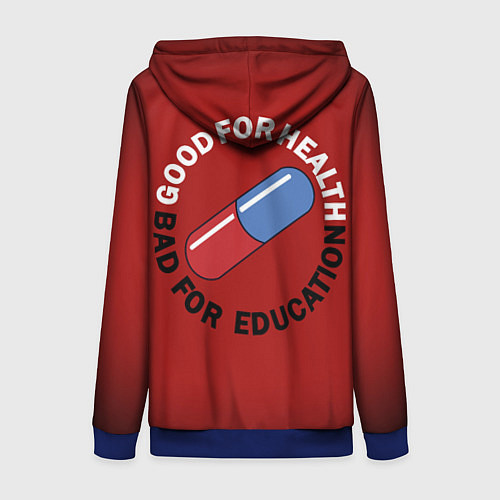 Женская толстовка на молнии Akira / 3D-Синий – фото 2